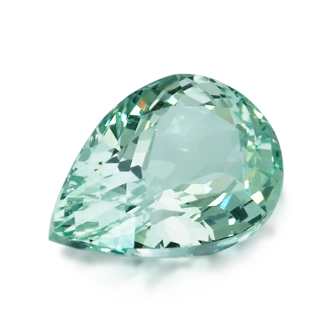 Image of Mint Garnet pear shape gemstone